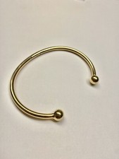 9ct Yellow Gold Ladies 3.5mm Hallmarked Torque Bangle/Bracelet **18 Grams**