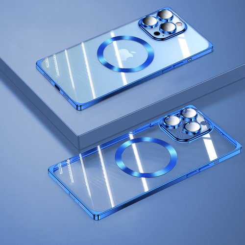 Magnetic Case For iPhone 15 14 13 12 Pro Max ShockProof Ultra-thin Clear Cover - Picture 16 of 18