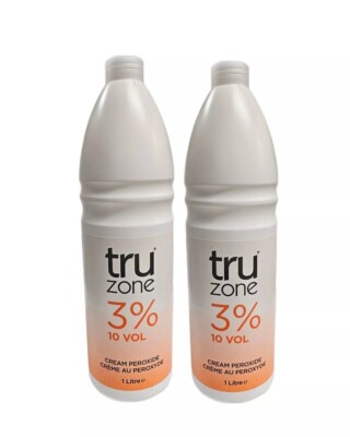 2X Truzone Creme Peroxid 3% 10 Volumen 1000ml *Formuliert zur Verbesserung der Mischbarkeit.