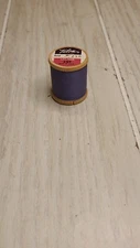 Vtg  Talon Thread Color 230 Purple 125 Yds Mercerized Sewing Wood Spool