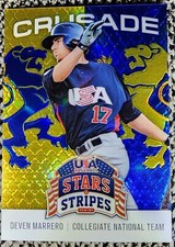 DEVEN MARRERO (RC) #31 2015 PANINI STARS AND STRIPES USA - CRUSADE BLUE