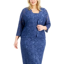 SL Fashions Plus Lace Jacket Size 18W # 1A 2039 NEW