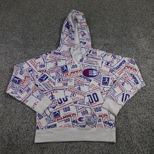 Champion Sweater Mens Extra Small White Blue Outdoor Sweatshirt Hoodie Athletic