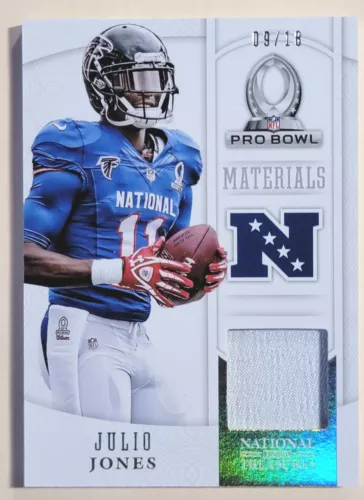 Julio Jones National Treasures Pro Bowl Materials Falcons 09/18