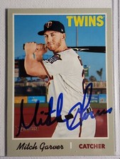 2019 Topps Heritage Mitch Garver RC Auto Autograph Card Twins Signed #383