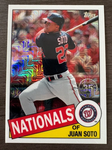 2020 Topps Silver Pack Juan Soto #85C-43 1985 Mojo Chrome Refractor   {a]