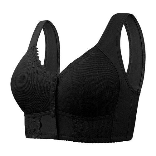 Front Snap Comfort Bra Senior Women Breathable Lift Support Wireless Underwear - Picture 35 of 44