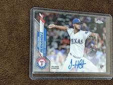 2020 TOPPS CHROME ROOKIE AUTO JONATHAN HERNANDEZ RANGERS