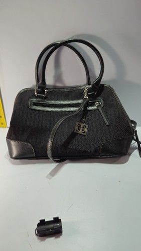Giani Bernini Womens Shoulder Bag Purse Handbag Satchel Brown Black 14"