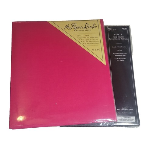 2 THE PAPER STUDIO BARBIE HOT PINK 8.5 x 11