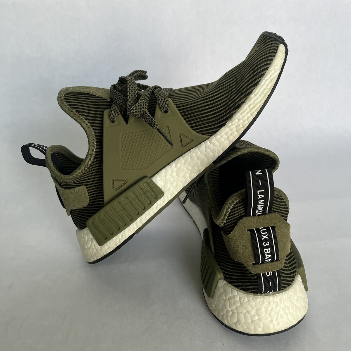 Size Men adidas NMD XR1 Primeknit Olive Green 2016 Used Very