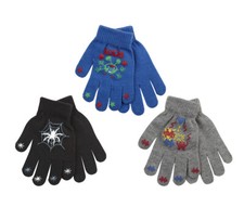 Street Essentials Boys Halloween Thermal Acrylic Magic Gloves Patterned Grip