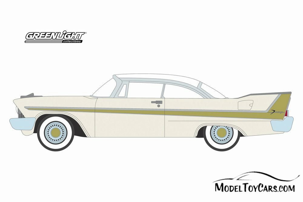 1958 PLYMOUTH FURY GOLDEN COMMANDO GREENLIGHT 37170B/48 1/64