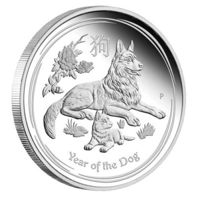 Australian LUNAR 銀貨　year of the dog 2018 2018 P Australia PROOF Silver Lunar Year of the DOG NGC PF 70 1/2
