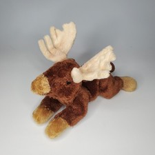 Russ Berrie Yomiko Classics Moorey Moose Plush Brown Stuffed Animal 34314 8 Inch
