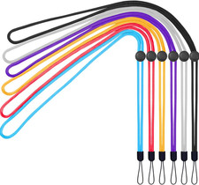 6 Pack 6 Colours Adjustable Neck Lanyards for Pen Phone Id Badges Holder Keys Of