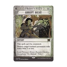 WOTC Outlaws of Thunder Junction: Breaking News Abrupt Decay (R) (Foil) NM