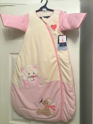 Sterntaler Schlafsack - Creme und Rosa Katze und Maus - 18-24 Monate