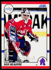 Don Beaupre, 1990-91 Score American, #215, Washington Capitals,