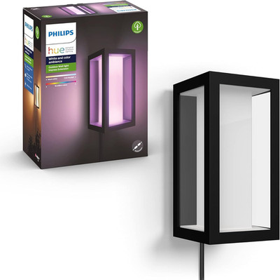 Impress Outdoor Smart Wall Light, Black - 16W, White and Color Ambiance LED Ligh