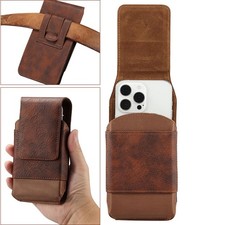 Universal Phone Holster Belt Clip - Premium Leather Oxford Phone Pouch Case US