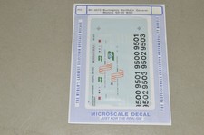HO scale decals Microscale MC-4072 Burlington...