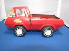 Vintage 1970’s TONKA Pressed Steel Red Pick-Up Truck 8.5 inch Made in USA