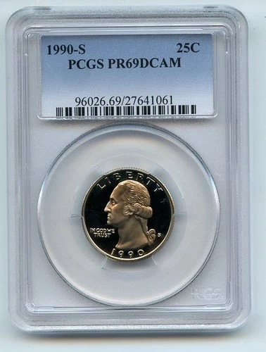 1990-S Washington Quarter Proof — photo from another recent sale