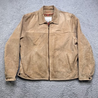 Wilsons Leather Jacket Mens XL Tan M. Julian