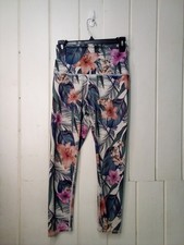 Evolution And Creation Leggings Women M Cropped Capri Floral Active Athletic