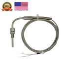 Exhaust Gas Temperature EGT Sensors J Type 90° Bend Probe & 1/8" NPT 6 ft Cable