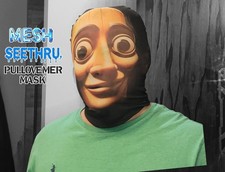 New Cosplay Tung Tung Tung Sahur Face Mask Mesh Sung Halloween Costume Brainrot