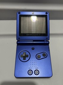 Nintendo Gameboy Advance SP AGS-001 Handheld System Cobalt Blue Tested MINT!