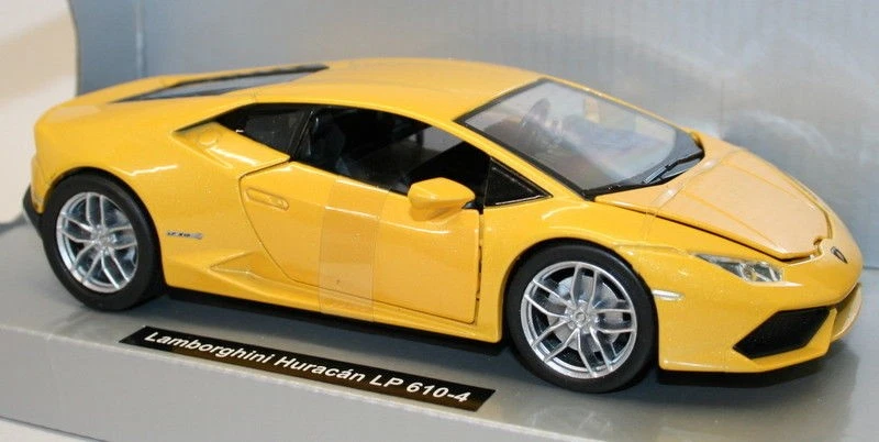 Coche modelo de metal NewRay escala 1/24 71313 - Lamborghini Huracan LP 610-4 - amarillo Foto 2 de 2