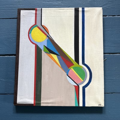 Abstract 1973 - Unknown Provincetown Artist - On Canvas Unframed