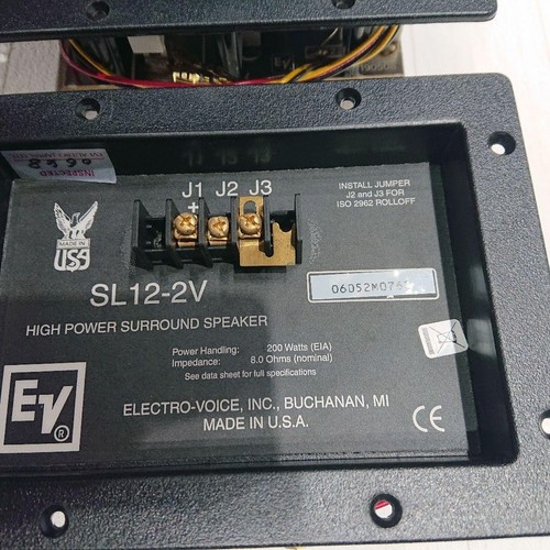 Electro-Voice SL12-2V Network Pair Used Cinema Speakers with Damage - Picture 4 of 10