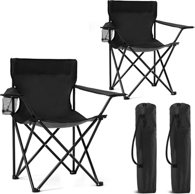 2 Pack Portable Camping Chairs Folding Lawn Chair Outdoor Lightweight Beach Chai