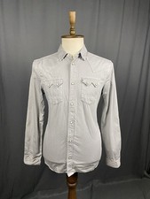 AllSaints Creek LS Men's Gray Multipocket Overshirt Size M