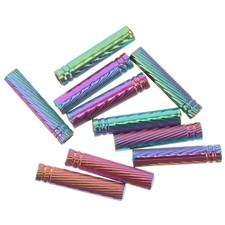 10 Pcs Shoe Lace Ends Tips Fittings of Metal for Footwear Accessories