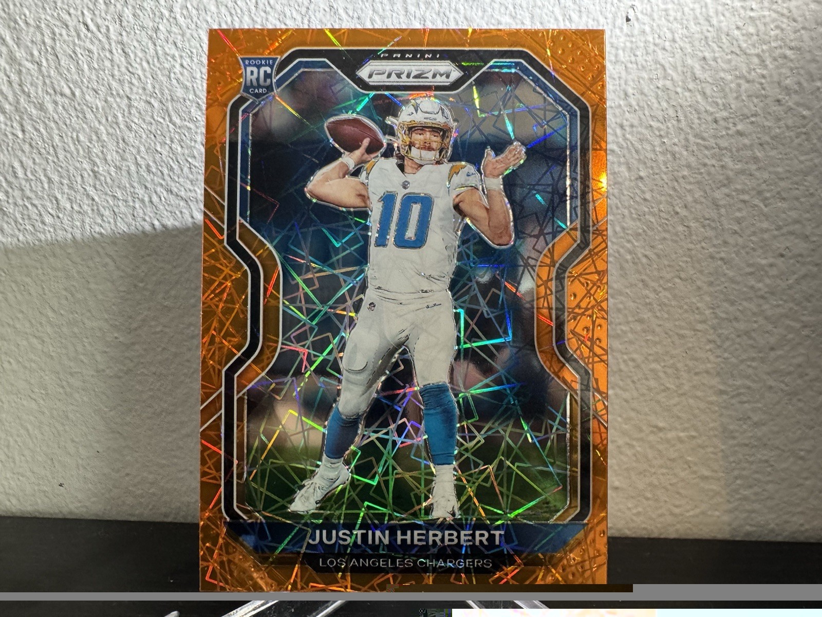 Justin Herbert Panini Prizm #325 Lazer
