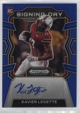 2024 Panini Prizm Draft Picks Signing Day Blue 137/149 Xavier Legette Auto 9r9