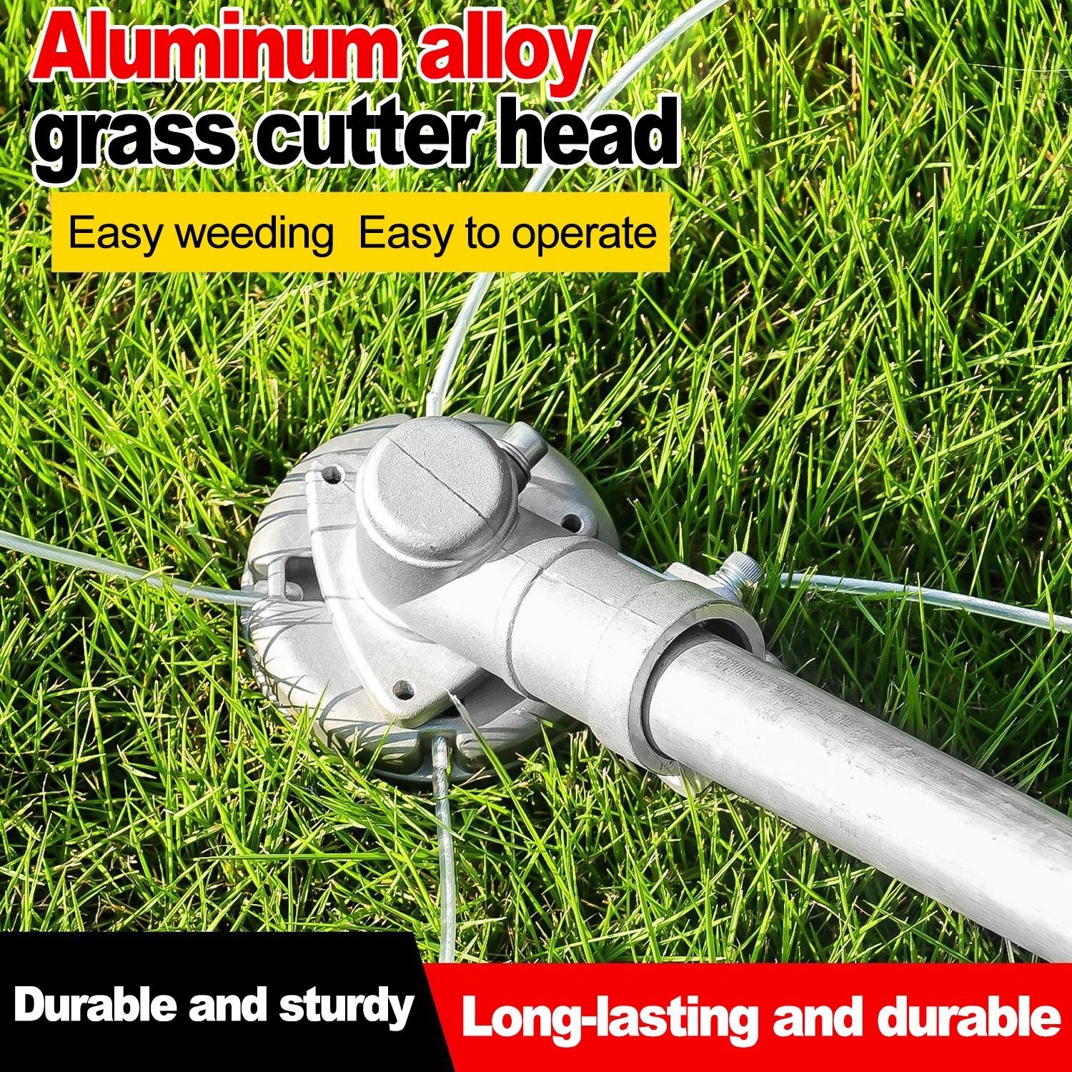 Universal Aluminum Alloy Lawn Mower Head and Replacement Nylon Steel for Lawn!!!