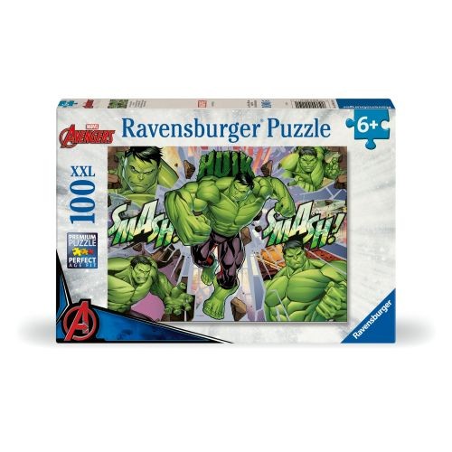 Ravensburger RVB12004119 Puzzle 100 pezzi XXL - Marvel Hulk