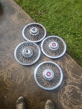 Oldsmobile Cutlass Ciera 14 Wire Spoke Hubcap 1982-86 Nice Set Oem Set 4