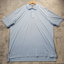 Peter Millar Mens Shirt Size XXL Summer Comfort Golf Polo Striped FLAWED