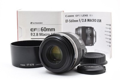 Canon EF-S 60mm f/2.8 Macro USM Prime AF Lens From *Near Mint* #5219