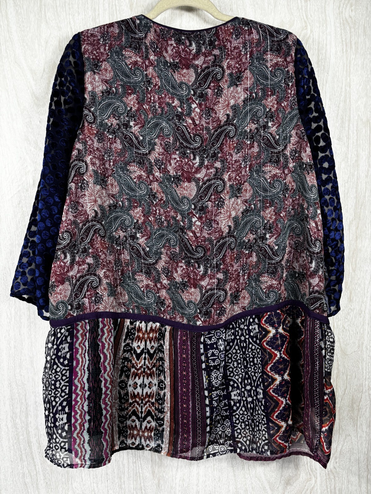 Soft Surroundings Patchwork Tunic Boho Mixed Medi… - image 3
