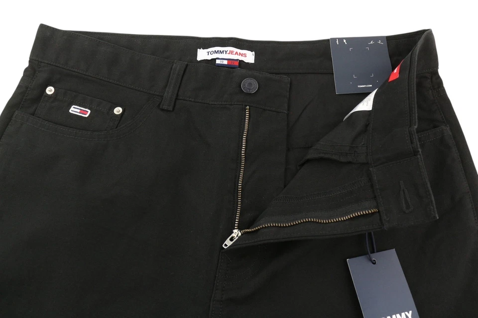 Tommy Hilfiger Skater Carpenter Hombres Pantalones W33/L32 Negro Cargo Zipp Pvp - Imagen 4 de 4