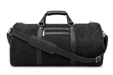 Genuine Leather Duffle Bag Travel Weekender Holdall Gym Bag Carry On Luggage