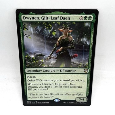 x1 Dwynen, Gilt-Leaf Daen R MTG Commander: Kaldheim Magic The Gathering